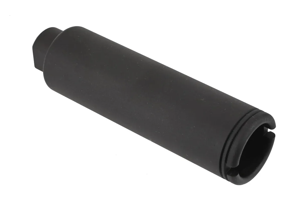 KAK Industry 1/2-28 Slimline Extended Flash Can - kak-industry-slim-extended-1-2-28-flash-can - Muzzle Device for AR-15 - view 2