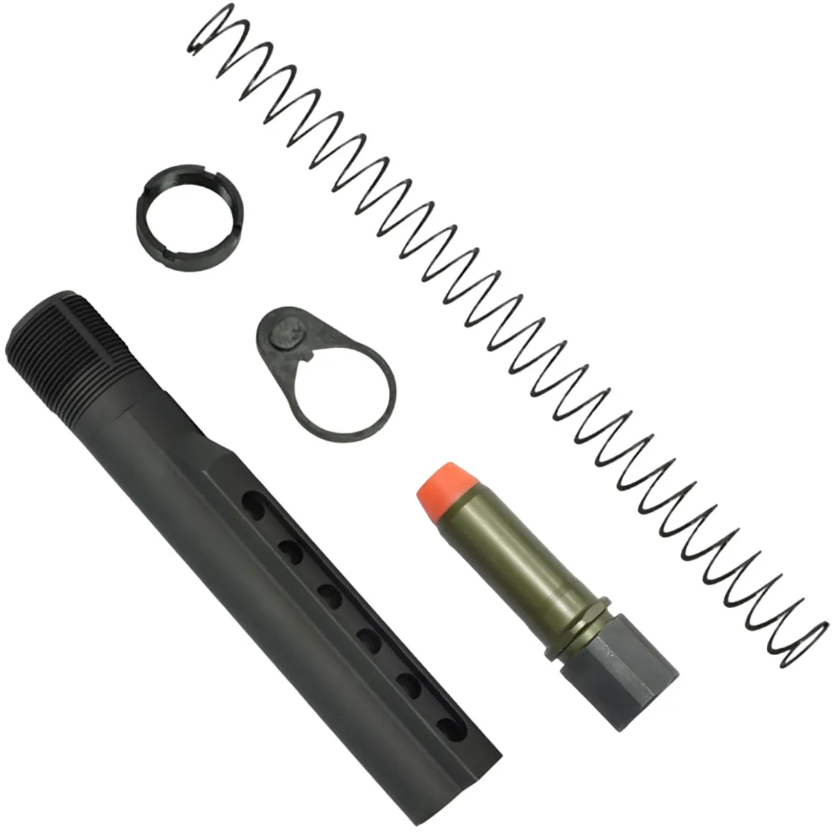 KAK Industry K-SPEC AR-15 H2 Buffer Tube Kit w/4.7oz Buffer Black - Buffer Tube Assembly for AR-15 - view 1