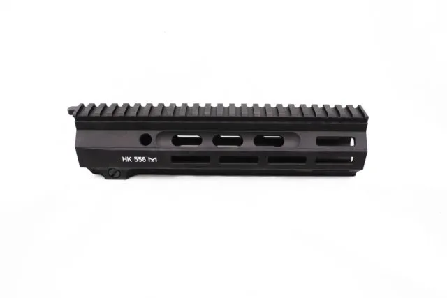 Kinetic Development Group DEMO Kinetic Development Group KDG HK 556 M-LOK Rail System 10 in Aluminum Black Finish - Handguard for AR-15, vista 1