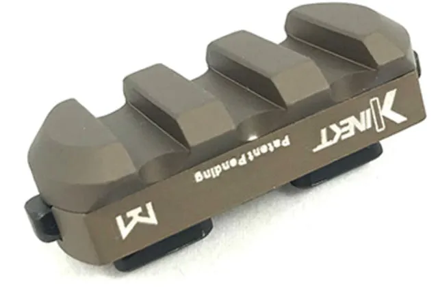 Kinetic Development Group Kinect 3 Slot Picatinny Rail Section FDE - Optic Mount - view 1