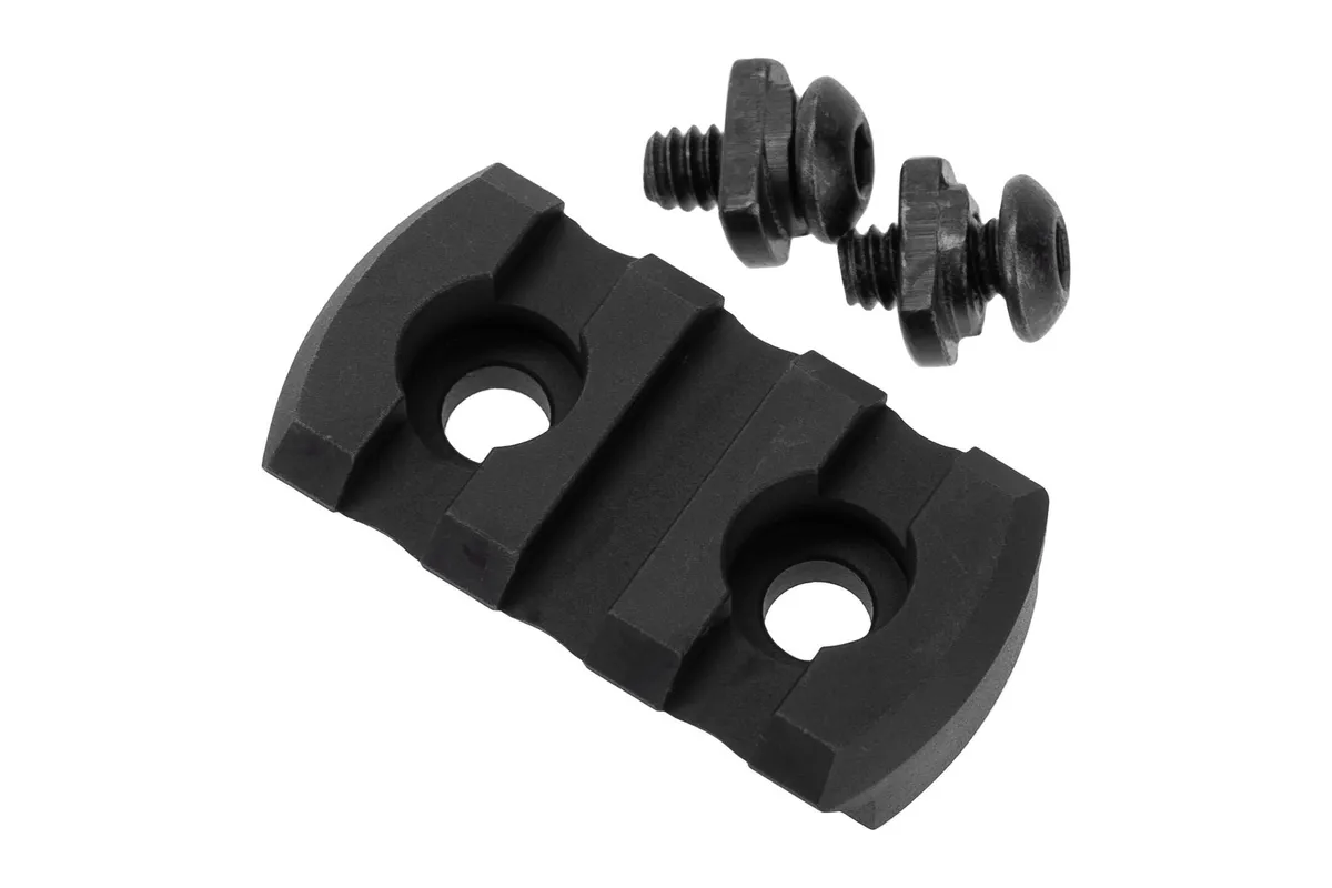 Kinetic Development Group, LLC M-LOK Picatinny Rail, 3 Slot, Anodized Finish, Black - Handguard Mount, vista 1
