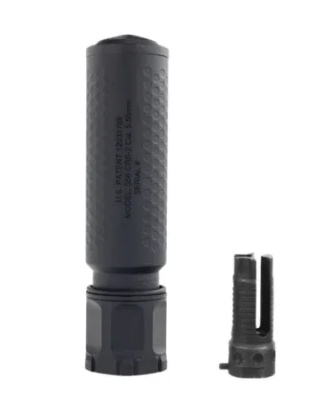 Knights Armament 5.56 CRS-2 Suppressor Black With QDC Flash Hider - Muzzle Device for AR-15, vista 1