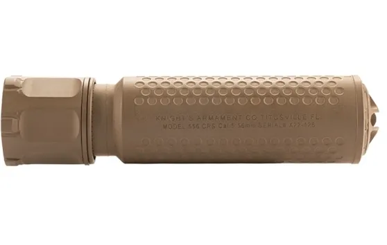 Knights Armament 5.56 CRS-3 Suppressor Fde With QDC Flash Hider - Muzzle Device for AR-15, vista 1