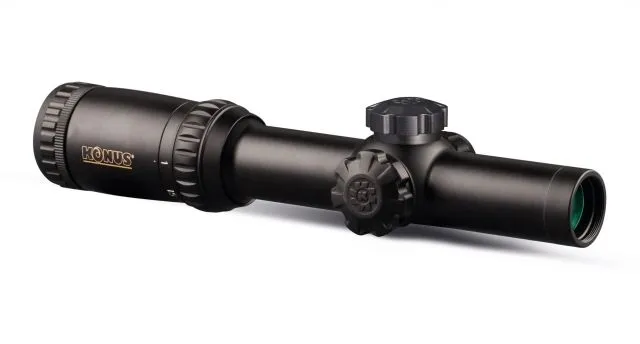 Konus KonusPro-M30 Rifle Scope 1-6x24mm 30mm Tube Engraved/Illuminated Center Dot Reticle Black - Rifle Scope, vista 1