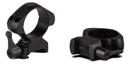 Konus USA 1" High Steel 2-Piece Quick Release Scope Ring, Black - 7406 - Optic Mount, vista 1