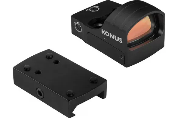 Konus USA Fission 3.0 Red-Dot Sight 1x25mmx18mm 4 MOA Dot - High-Performance - 7205 - Optic - view 2