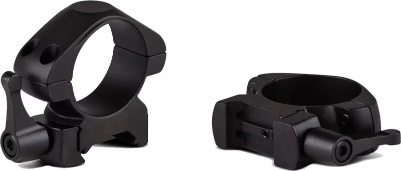 Konus USA Medio 30mm Medium Steel 2-Piece Quick Release Scope Ring, Black - 7410 - Optic Mount - view 1
