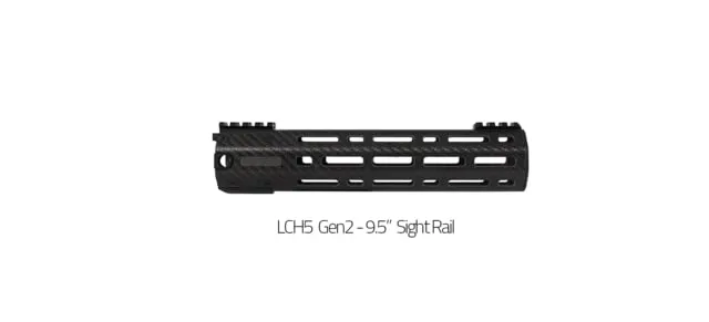 Lancer Systems LCH5 Gen2 Carbon Fiber Handguard 9.5 in Full Rail LCR - Handguard for AR-15 - view 1
