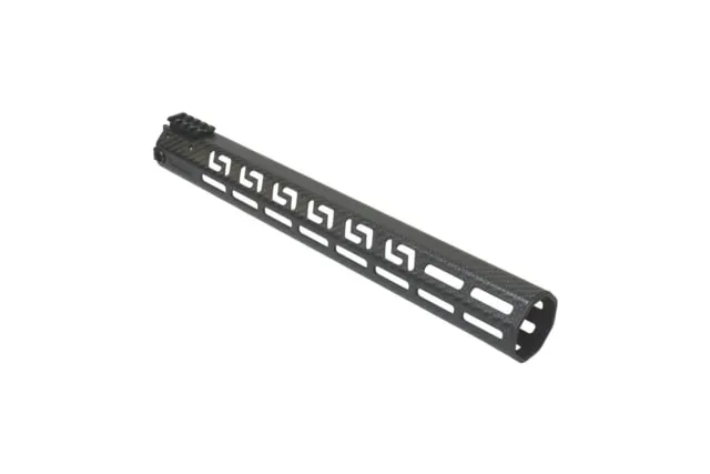 Lancer Systems Premium Lancer LCH5 Gen 2 M-LOK Carbon Handguard 15 in Slick Top Black - Handguard for AR-15 - view 1