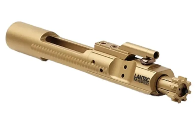 LANTAC AR-15 M-SPEC Bolt Carrier Group 5.56x45mm NATO/.223 Titanium Nitride Finish 8620 Steel Titanium Nitride/Gold - Bolt Carrier Group for AR-15 - view 1