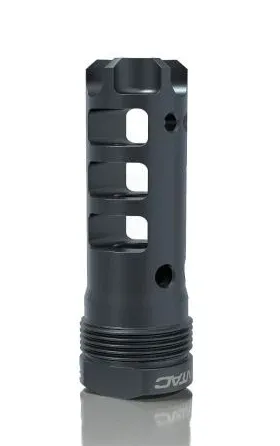 Lantac Dragon Plan B Long Muzzle Brake 9mm - 1/2x28 - Muzzle Device for AR-15, vista 1