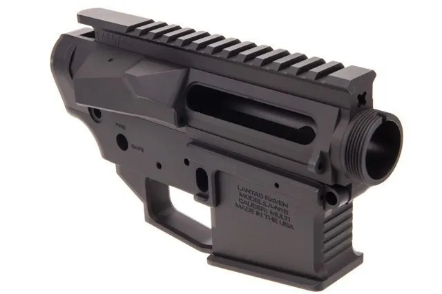 Lantac Raven N15 Billet AR-15 Upper & Lower Receiver Set 01-RV-SET-N15-RAVEN Rifle .223/5.56 Semi-Auto Flared Magwell, 7075-T6 Anodized Black. - Lower Receiver for AR-15 - view 2