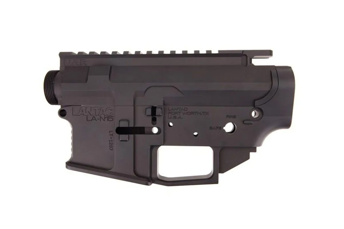 Lantac Raven N15 Billet AR-15 Upper & Lower Receiver Set 01-RV-SET-N15-RAVEN Rifle .223/5.56 Semi-Auto Flared Magwell, 7075-T6 Anodized Black. - Lower Receiver for AR-15 - view 1