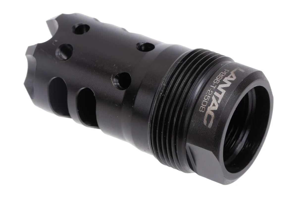 LANTAC Plan-B Dragon Muzzle Brake 338 ARC 5/8-24 Short Black - Muzzle Device for AR-15 - view 3