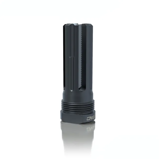 LANTAC Plan-B Lamprey Flash Hider 223/556 Caliber 1/2-28 Thread Long Black - Muzzle Device for AR-15 - view 1