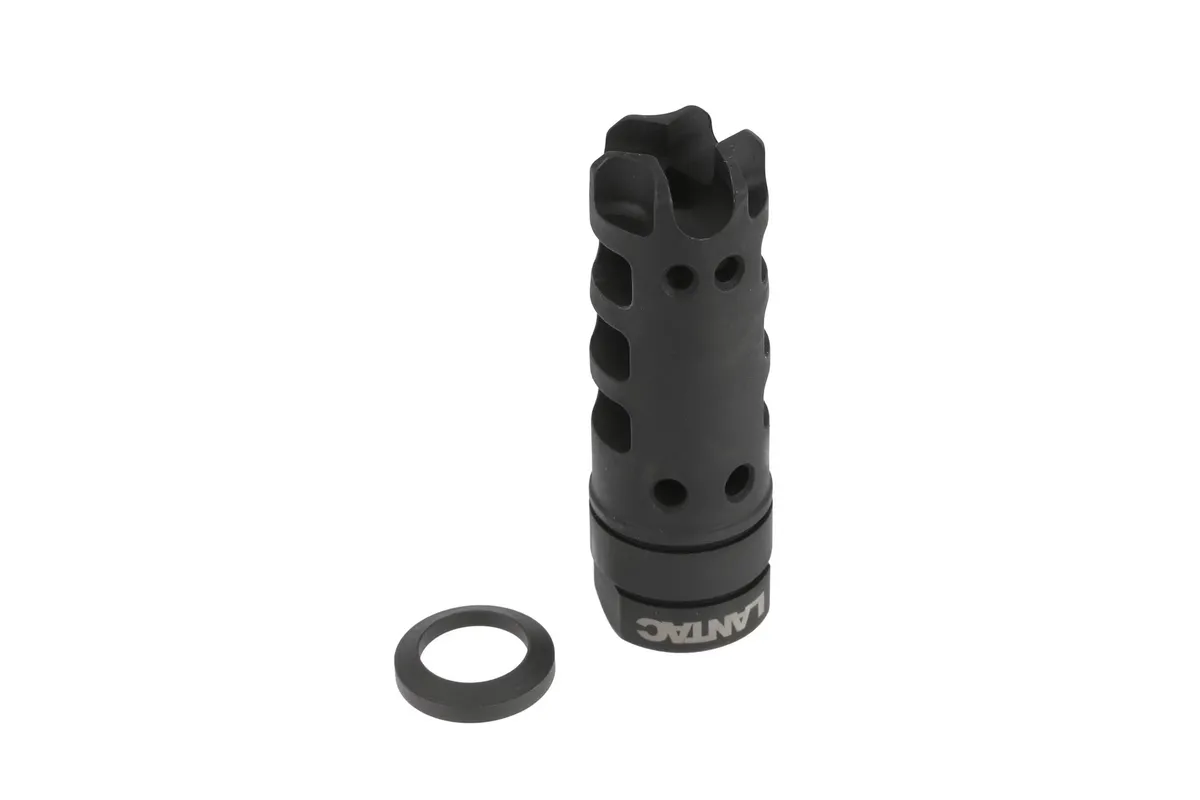 Lantac Usa Llc Dragon Muzzle Brake 22 Caliber 1/2-28 Steel Black Nitride - Muzzle Device for AR-15 - view 5