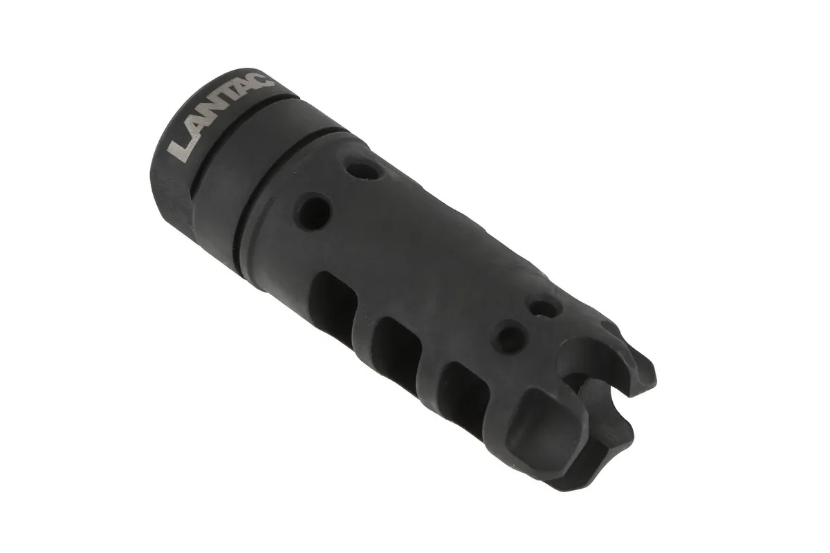 Lantac Usa Llc Dragon Muzzle Brake 22 Caliber 1/2-28 Steel Black Nitride - Muzzle Device for AR-15 - view 1