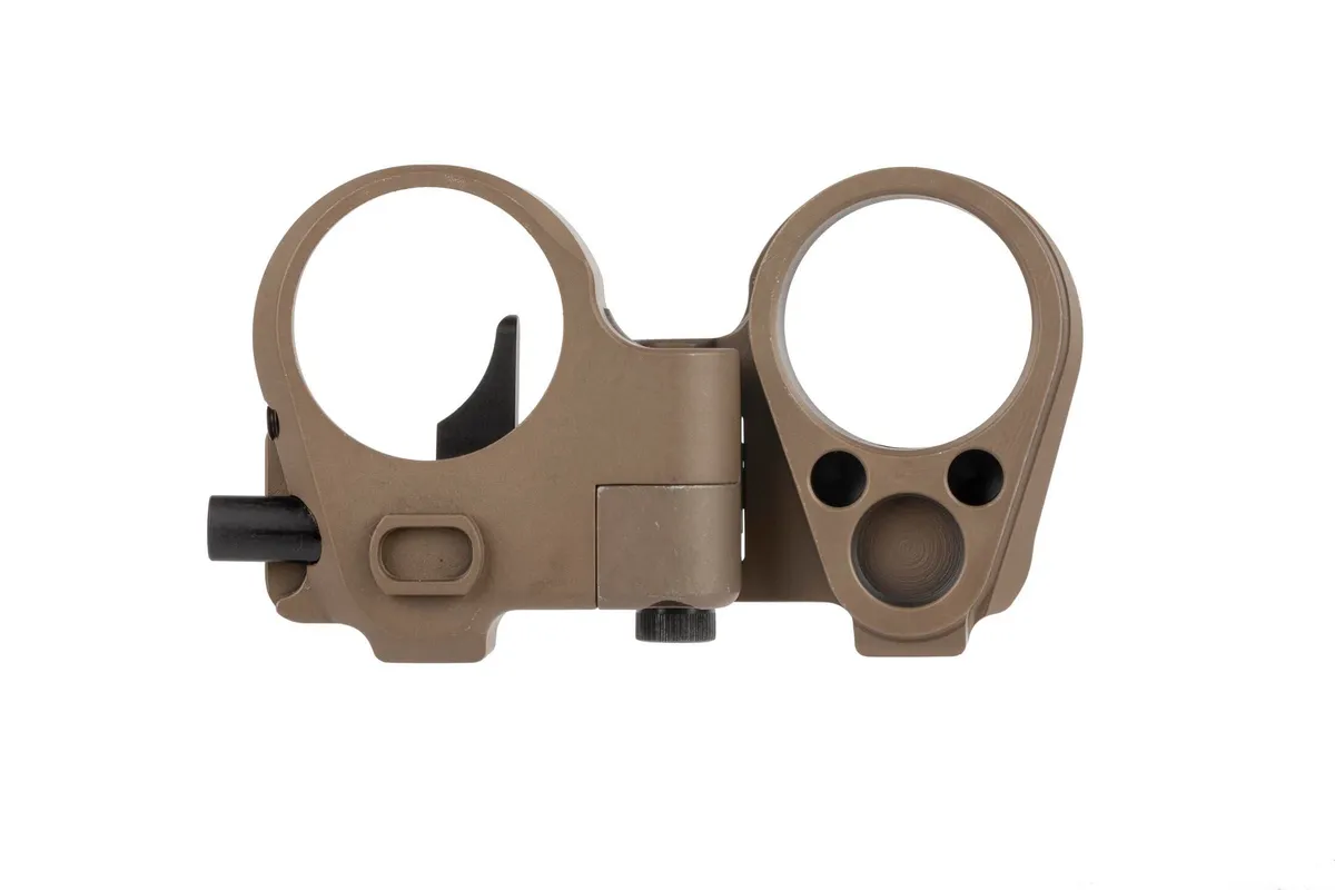 Law Tactical Gen 3 Folding Stock Adapter - FDE - Stock Adapter for AR-15, vista 2