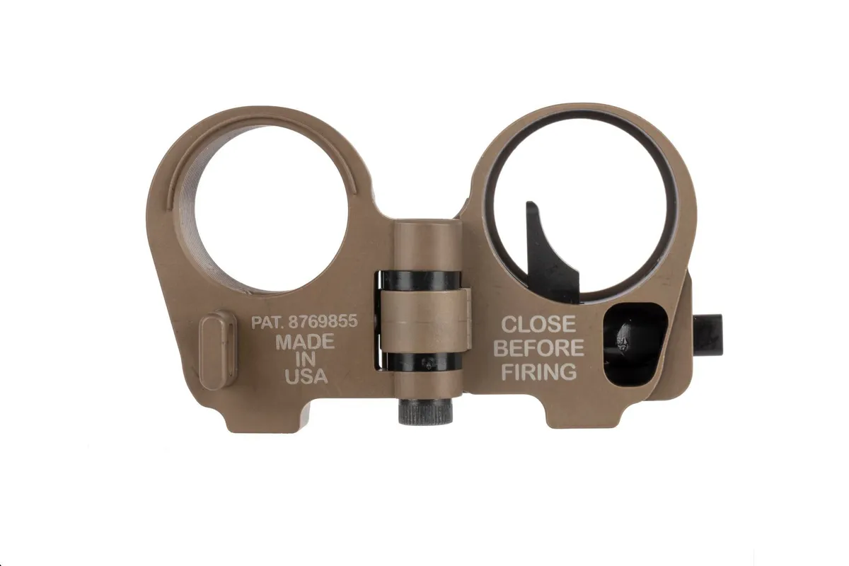 Law Tactical Gen 3 Folding Stock Adapter - FDE - Stock Adapter for AR-15, vista 3
