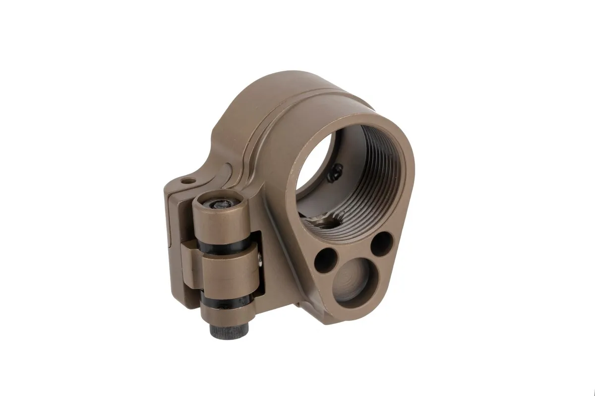 Law Tactical Gen 3 Folding Stock Adapter - FDE - Stock Adapter for AR-15, vista 4