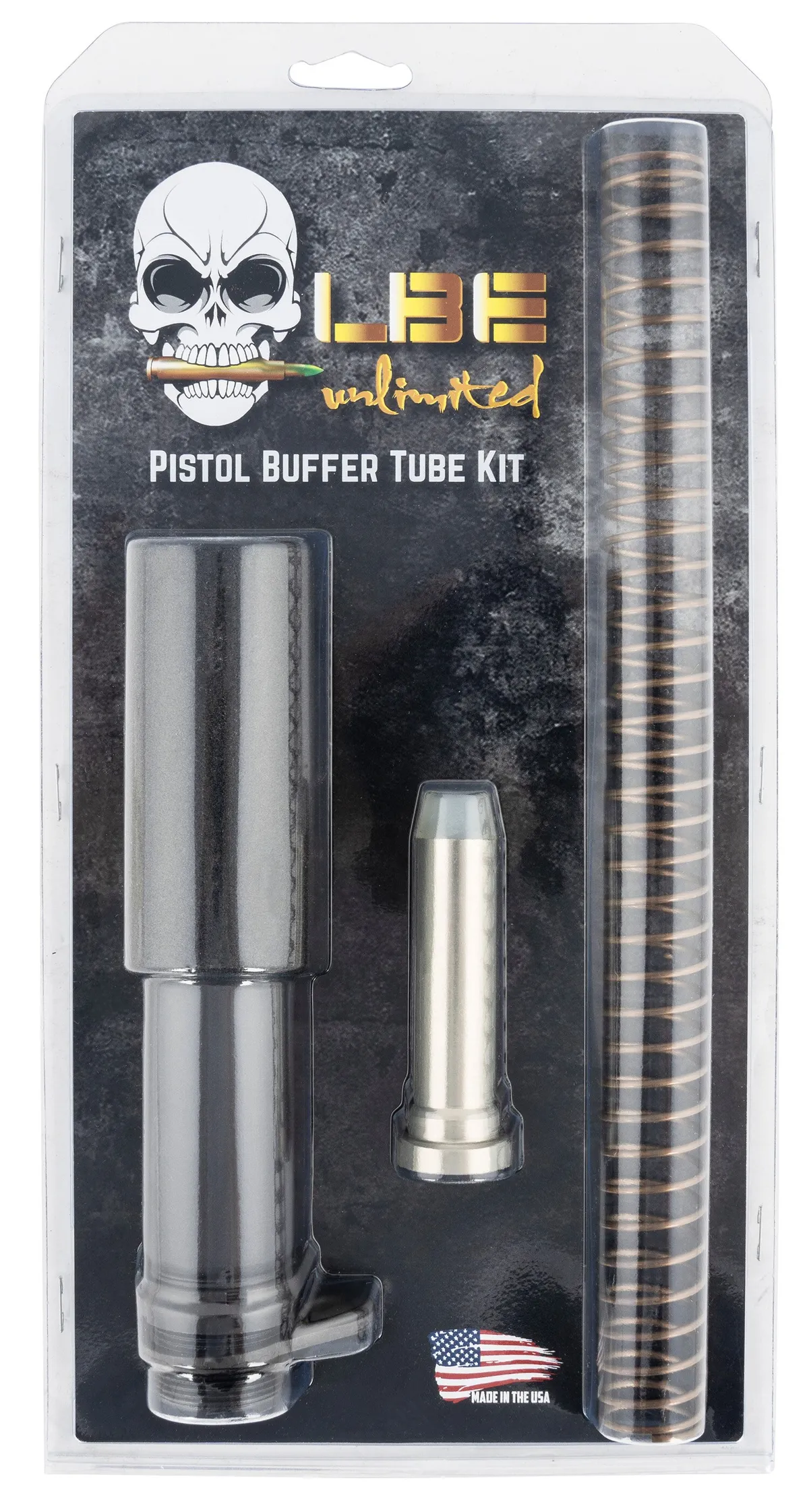 LBE Unlimited Lbe Ar-15 Pistol Buffer Tube Kit - Colt Grey - Buffer Tube for AR-15 - view 2