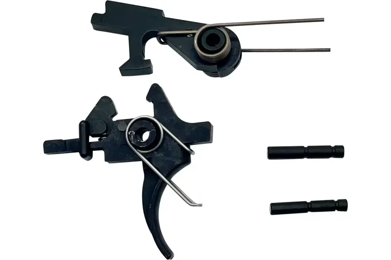 LBE Unlimited Replacement Trigger - Two-Stage Curved, Black for Precision and Enhanced Performance - AR2STG - Trigger for AR-15 - view 1