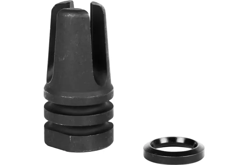 LBE Unlimited 1/2x28 5.56 NATO Three Prong AR-15 Flash Hider, Black - ARFH3PNG - Muzzle Device for AR-15 - view 2