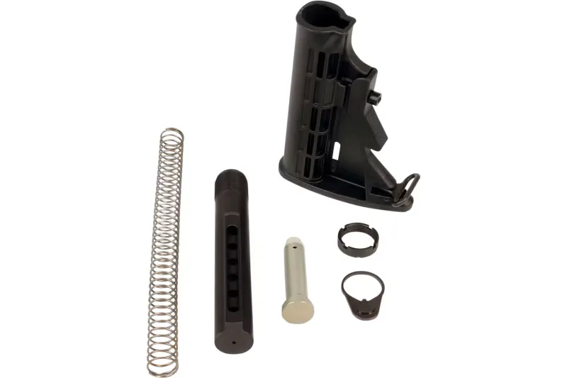 LBE Unlimited AR-15 Complete Stock Kit, Black - MILSTKKT - Stock & Brace for AR-15, vista 1