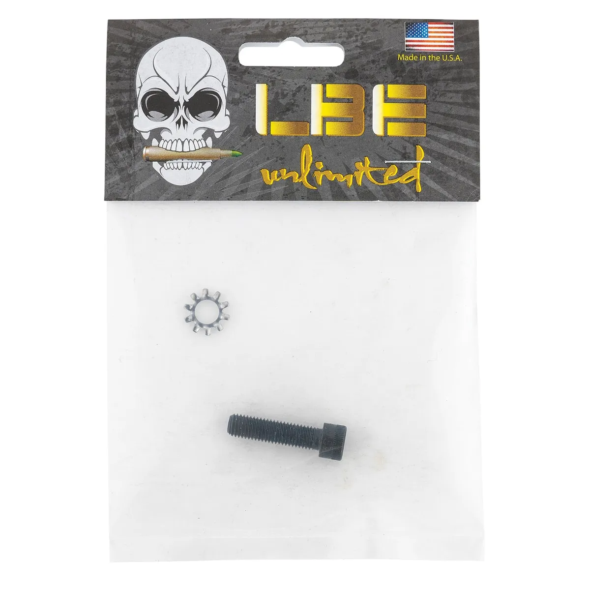 LBE Unlimited Pistol Grip Screw and Locktooth Washer for AR-15, Black - ARGRPSW - Pistol Grip for AR-15, vista 1