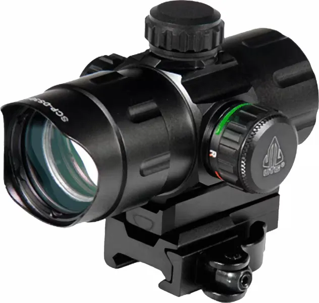 Leapers UTG 1x32mm Red/Green CQB Dot Sight w/ QD Mount - SCP-DS3840W - Optic Mount, vista 1