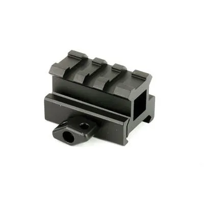 Leapers UTG 3-Slot Compact Riser Mount, .83" Medium Compact Height, Black - MNT-RS08S3 - Optic Mount - view 2