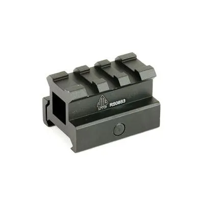 Leapers UTG 3-Slot Compact Riser Mount, .83" Medium Compact Height, Black - MNT-RS08S3 - Optic Mount - view 1