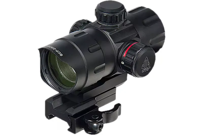 Leapers UTG 4.2" ITA RedGreen T-Dot with QD Mount 32.5 Objective 38mm, Black - 38mm SCP-DS3840TDQ - Optic Mount - view 1