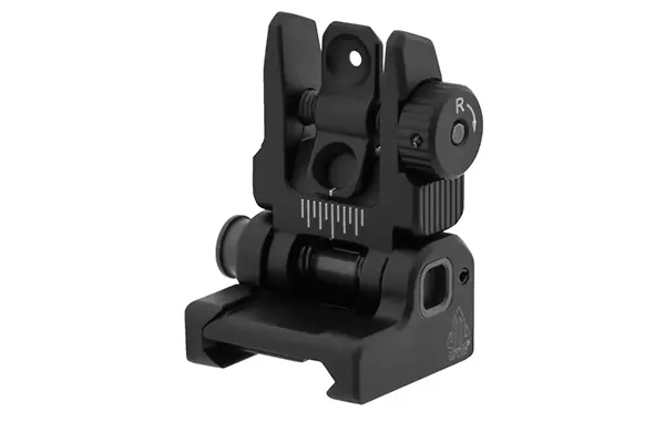 Leapers/UTG Leapers Utg Accu-Sync Spring-Loaded Ar15 Flip-Up Rear Sight - Black - Rear Sight for AR-15 - view 2