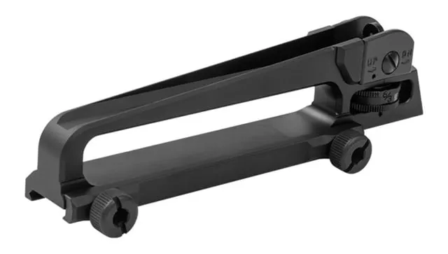 Leapers UTG AR15 Enhanced Carry Handle Rear Sight Picatinny Black - Iron Sights for AR-15, vista 1
