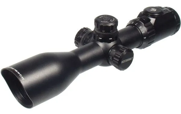 Leapers UTG Compact Rifle Scope 3-12x44mm 30mm Tube AO 36-color Mil-Dot Reticle Second Focal Plane Black - Rifle Scope - view 1