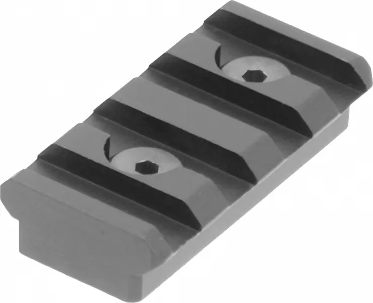 Leapers UTG KeyMod 1.56" Aluminum Picatinny Rail, Hardcoat Anodized Black - MTURS04S - Handguard Mount - view 1
