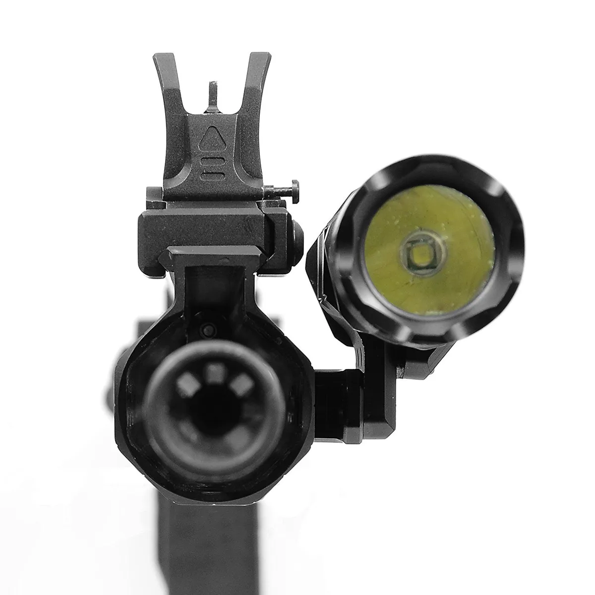 Leapers UTG Keymod Offset Flashlight Ring Mount, Matte Black - Optic Mount - view 1