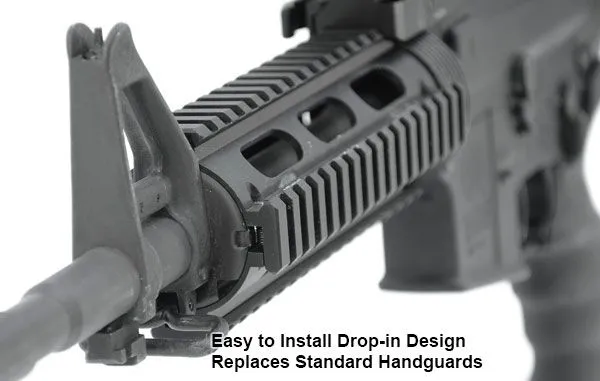 Leapers UTG Pro 7.28" AR-15/M4 Car Length Drop-in Quad Rail w/ Extension - MTU001T - Handguard for AR-15 - view 5