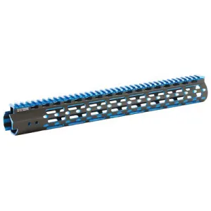 Leapers UTG PRO M-Lok Super Slim 15" Free Floating Rail, Blue/Black - MTU019SSMB2 - Handguard for AR-15 - view 1