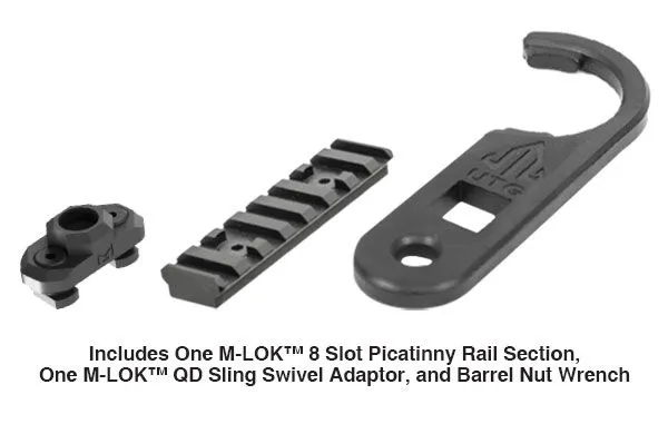Leapers UTG PRO M-Lok Super Slim AR-15 Free Floating 15" Rail, Black/Red 2-Tone - MTU019SSMR2 - Handguard for AR-15 - view 3