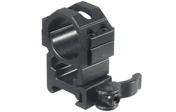 Leapers UTG Pro Max Strength Rings Fits Picatinny 1in LoW 2 pieces Black - RG2W1104 - Optic Mount - view 1