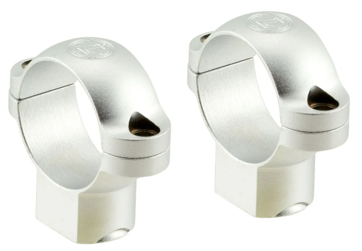 Leupold 1" High Steel 2-Piece Standard Extended Scope Ring, Silver - 49905 - Optic Mount, vista 1