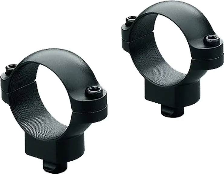 Leupold 1.18" High Steel 2-Piece Quick Release Scope Ring, Matte Black - 49933 - Optic Mount - view 1