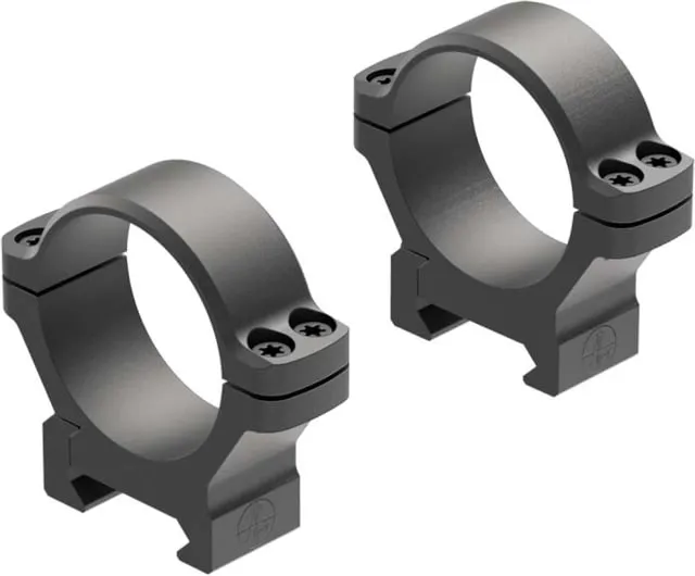 Leupold BackCountry 34mm Picatinny/Weaver Cross-Slot and Ring Mount Set Medium Aluminum Black Matte - Optic Mount - view 1
