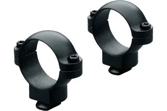 Leupold Dual Dovetail Super High 1" Tube Ring Set, Matte Black Steel - 49919 - Optic Mount - view 2