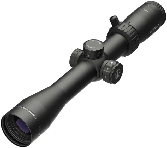 Leupold Mark 3HD 4-12x40mm Rifle Scope 30 mm Tube Second Focal Plane Black Matte Red FireDot TMR Reticle Mil Rad Adjustment - Rifle Scope, vista 1