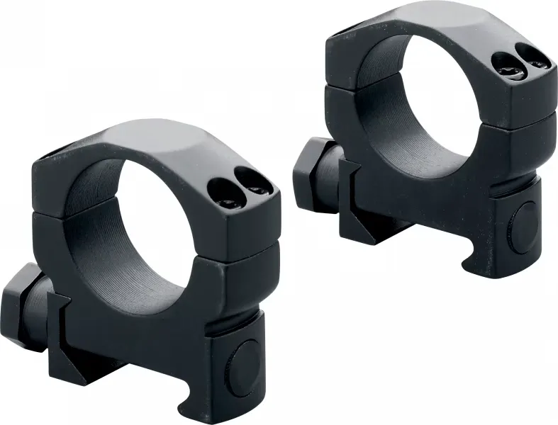 Leupold Mark 4 35mm High Aluminum Ring Mounts, Matte Black - 120180 - Optic Mount - view 1