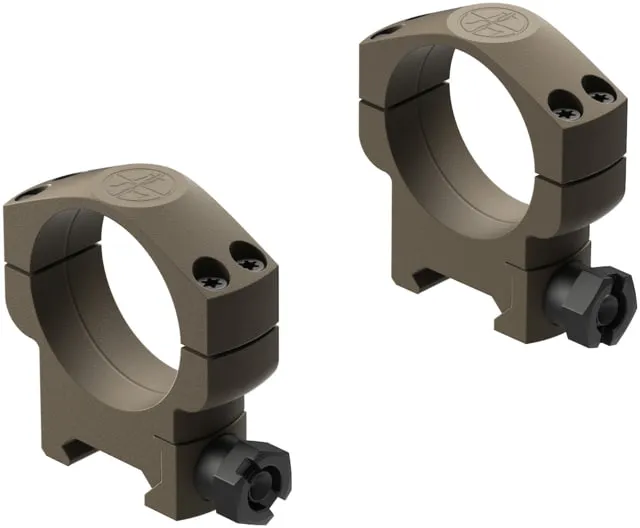 Leupold Mark 4 35mm High Aluminum Scope Ring FDE Small - Optic Mount, vista 1