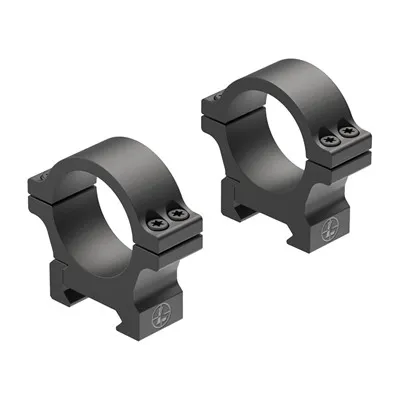 Leupold Open Range Cross Slot High 30mm Rings, Matte Black - 180948 - Optic Mount, vista 1